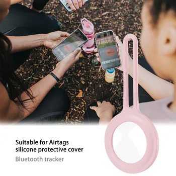 Silikonski Primeru Zaščitna Kožo Cover Za Apple Airtags Brezžična Tracker Zaščitnik Lupini Za Airtags Dodatki