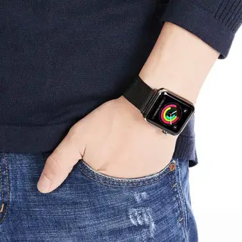 Milanese zanke Traku Za Apple watch band 44 mm 40 mm iwatch band 38 mm 42mm watchband pas, zapestnica apple gledati serije 6 se 5 4 3 2