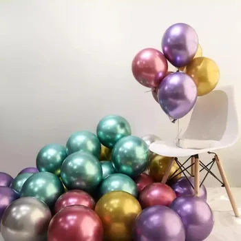 5-18inchMetal Pearl Latex Baloni Debele Chrome Kovinske Barve helij Zraka Kroglice Globos Rojstni Dekor Otrok Baloni