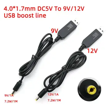 USB power boost skladu DC 5V, da 9V 12V Korak DO Modul USB Pretvornik Kabel žice 5.5*2.1/5.5*2.5/4.0*1.7/3.5*1.35 mm Vtič