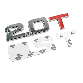 Nov Avto 3D Kovinski 1.6 1.8 T T 2.0 T Logotip Nalepko Emblem Značko Nalepke Avto 3D Kovinski Premik Emisij Nalepke Avto Styling