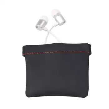 Mini Prenosni PU Usnje Slušalke Vrečko Slušalke Pribor za Shranjevanje Mini Čepkov Zaščitni Paket Primeru Za Kabel