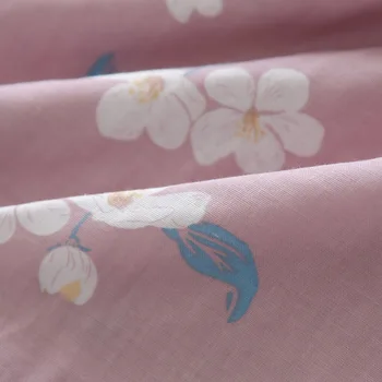 Poletje brez rokavov Hlače, pižame določa žensk gaza bombaž Japonski sladko Cvetje priložnostne hlače ženske sleepwear