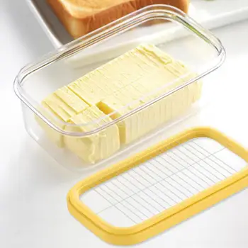 Maslo Jed Polje Imetnik Hladilnik za Shranjevanje Pokrov Rezalnik Plastičnih Masla Posode s Pokrovi