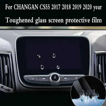 Kaljeno steklo Film, GPS Zaslon Zaščita Membrane Anti-Scratch Notranja Oprema Za Changan CS55 2017 2018 2019 2020