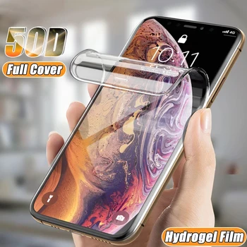 2PCS Polno Kritje Hydrogel Film Za iPhone 11 12 Pro XS Max mini Zaščitnik Zaslon Za iPhone SE 2020 XR X 7 6 6s 8 Plus Mehka Stekla