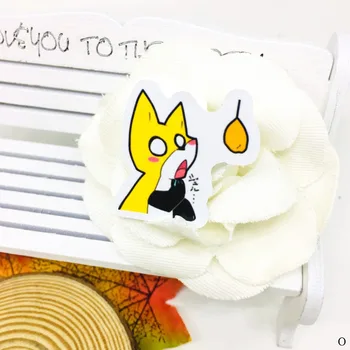 40 KOS Risanka rumena fox Nalepke Anime Ikono Nalepke Darila za Otroke na Prenosni Kovček Kitara Hladilnik Izposoja igrača Avto