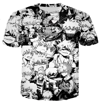Moj Junak Univerzami majica s kratkimi rokavi moški/ženske 3D natisnjeni t-majice priložnostne Harajuku slog tshirt ulične vrhovi