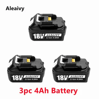 2021 NOVO Aleaivy 18V 4.0 Ah Polnilna Litij-Ionska Baterija Za Makita električno Orodje 18 v Baterije BL1840 BL1850 BL1830 BL1860B LXT 400
