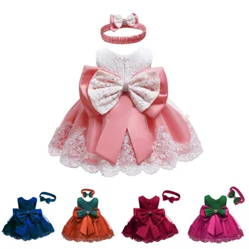 Baby Dekleta Oblačenja Novorojenčka Čipke Princesa Obleke Za Otroka 1. letnik Rojstni dan Obleko Halloween Kostum za Malčke Stranka Obleko Božič