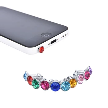 10pcs Bling Universal 3,5 mm Mobilni Telefon, Slušalke Plug Za iPhone 6 5s /Samsung /HTC Prah Priključite Slušalke Zamašek