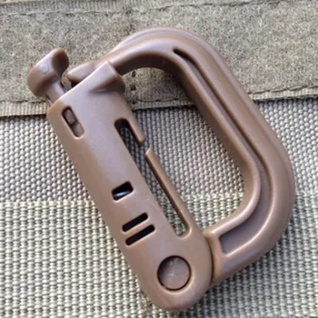 Molle Taktični Nahrbtnik Carabiner Zunanji Plastični EOS Gambit Carabiner Praktično ABS Snap D-Obroč Posnetek Keyring Zaklepanje Obroč
