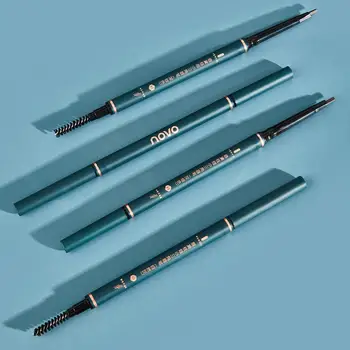 Novo slim obrvi svinčnik dvojno končalo s čopičem modra slim velikost trajne nepremočljiva kave rjava siva ličila obrvi svinčnik BN287