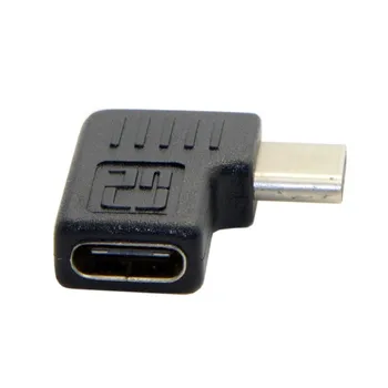 USB 3.1 Tip-C 90 Stopinj v Desno & Levo pod Kotom Moški-Ženska Podaljšek Adapter za Samsung Galaxy S8 S8+ Plus Mobilni Telefon