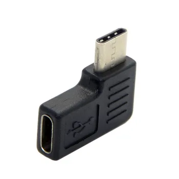 USB 3.1 Tip-C 90 Stopinj v Desno & Levo pod Kotom Moški-Ženska Podaljšek Adapter za Samsung Galaxy S8 S8+ Plus Mobilni Telefon