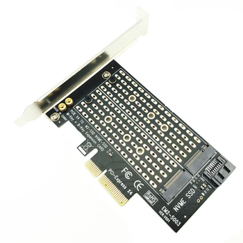 PCI Express PCIE za M2 Adapter NVME SATA M. 2 PCIE SSD Adapter NVME/SATA M2 PCI E Adapter SSD M2, na SATA PCI-E Card M Tipka + B Ključ