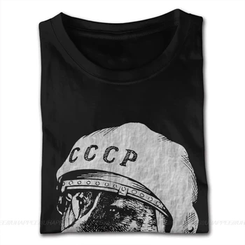 Big Visok CCCP Pes Mens Majice Lep Kratka sleeved Seksi Moške Srajce iz leta 1980, ki je Merch
