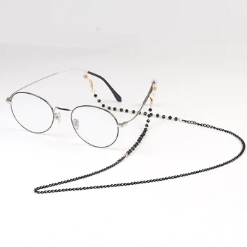Pearl Beaded Eyeglass Verige Očala za Branje Očala Nosilec Traku Vrvi Zanke za Ženske, Dekleta,Bela