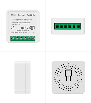 16A Mini Wifi Smart DIY Stikalo Podpira 2 Način za Nadzor, Pametni Dom Univerzalni Modul, Dela Z Alexa googlova Domača stran Smart App Življenje