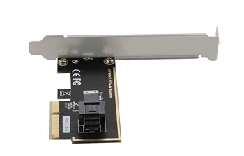 PCIe, da U. 2 SFF-8643 Gen 3 /4 -lane Kartico za 2.5