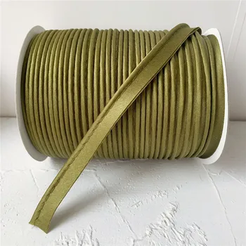 12mmX20Yards Saten Pristranskosti Kabel Ročno izdelan Za DIY Oblačilo, Šivanje In Obrezovanje kabel visoko kakovost in bombaž vrvi