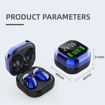 S6 Plus 9D Mini in-Ear Slušalke Stereo Bluetooth Slušalke šumov Šport Prenosni Čepkov za Pametne telefone