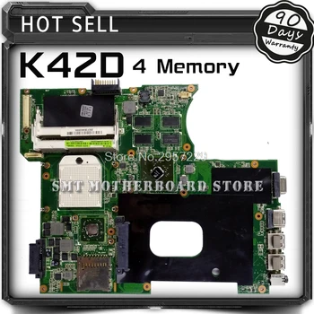 K42DR Motherboard 512M Za Asus K42D K42DE K42DY A42D X42D prenosni računalnik z Matično ploščo K42DR Mainboard K42DR Motherboard test OK