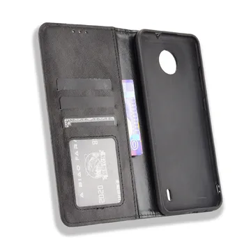 Za Nokia C10, C20 Primeru Luksuznih Flip PU Usnje Denarnice Magnetni Adsorpcije Ohišje Za Nokia C 10 C 20 NokiaC10 NokiaC20 Telefon Vrečke