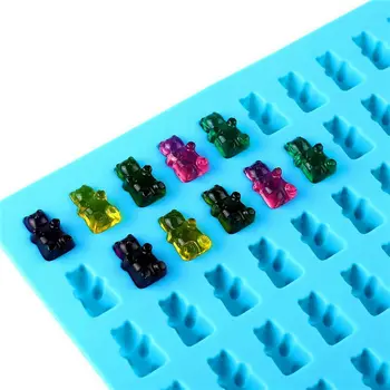 Silikonsko Plesni 3D Fondat 50 Votlini Silikonski Gumast Nosi Čokolada Plesni Sladkarije Maker Ledu Pladenj Jelly Plesni 3D Ice Cube Plesni
