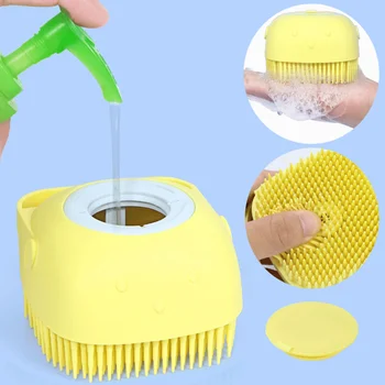 Ustvarjalne silikonski kopel čopič za gel za prhanje tekoče pet univerzalnih baby tuš, čopič večnamensko šampon masažne tuš, čopič