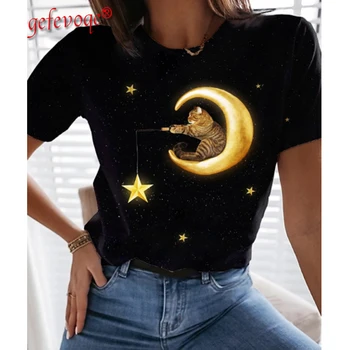 2021 Poletnih Oblačil za Ženske Grafični Cvjetnim Tiskanja Ulične Priložnostne Kratek Rokav Plus Velikost Smešno Kawaii Harajuku Tees T-shirt