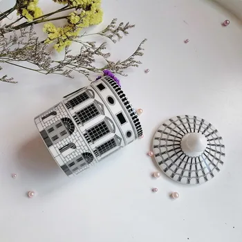 Izdelek Ustvarjalnega Glamour Svečnik Okraski za Shranjevanje Jar Zbiranje Bombažno Krpo bonboniera svečniki za Dekoracijo