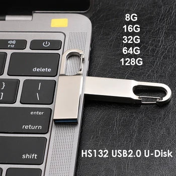 Kovinski USB 2.0 Flash Drive Pero Pomnilniški U Palico, U Disk Memoria Cel Usb Ključek Darilo 8GB/16GB/32GB/64GB/128GB