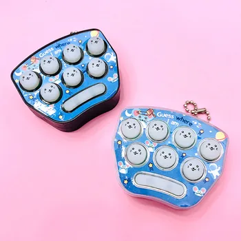 Dekompresijski Igrače Keychain Whac-A-Mol Mini Igre Fidget Žep Hit Kovanje Igra Ročni Igrače Za Otroke