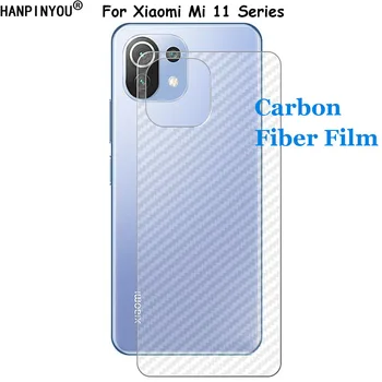 Za Xiaomi Mi 11 10S Lite Pro 3D Ultra Ogljikovih Vlaken zadnji Zadnji Film Stiker Screen Protector (Ne Kaljeno Steklo)