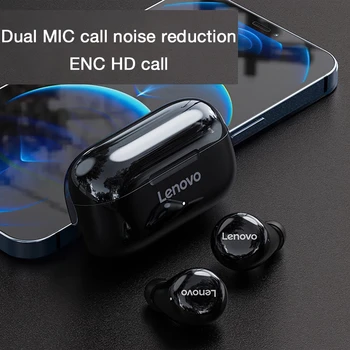 Lenovo LP11 TWS Bluetooth Brezžične Slušalke za V Uho Čepkov Dvojno Mic Športne Slušalke za Glasbo Andriod iOS Nepremočljiva