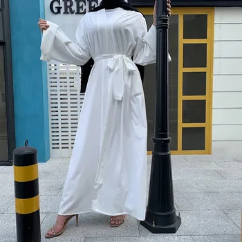 Odprite Dubaj Abaya Turčija Kimono Jopico Islam, Muslimanska Oblačila Hidžab Obleko Jilbab Abayas Za Ženske Haljo Islamska Oblačila