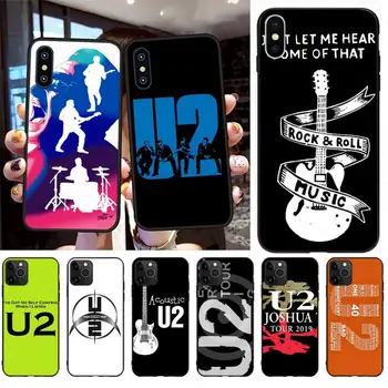 NBDRUICAI rock glasbe U2 Irski Mehki Silikon TPU Telefon Kritje za iPhone 11 pro XS MAX 8 7 6 6S Plus X 5S SE XR primeru