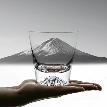 Japonska Fujisan Sneg Gorsko Čisto Kristalno Viski Kozarec Mount Fuji Snowberg Ledena Torta Rock Pokal Whisky Vino Kozarci Vode Mešalniku