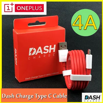 Original Oneplus 6T Dash Polnjenje Hitro Polnjenje 4A USB 3.1 Tip C Datum Kabel Za 7 6 5 5T 3 3T Nond N100