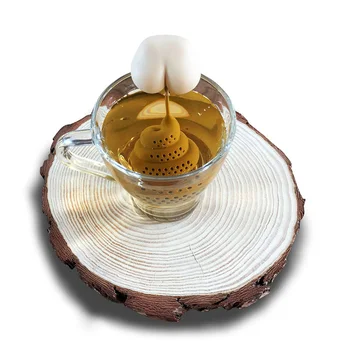 Čaj Cedilo nestrupeno Inovativne Oblike Silikona Čaj Infuser Vrečko Čajnik Kuhinjske Potrebščine, prilagodljiv, Enostaven za čiščenje non-stick