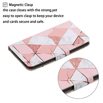 Marmor Flip torbica Etui za Samsung Galaxy A02S Primeru za Funda Samsung A02S Luštna Mačka Magnetni Usnjena Denarnica, Telefon Kritje Ženske