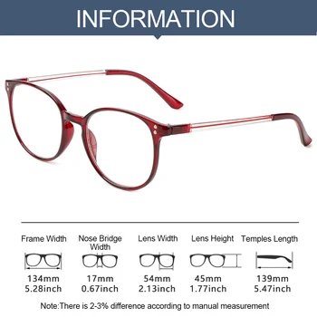 2021 Unisex Obravnavi Očala PC Okvirji Prenosni Presbyopic Očala Klasična Očala Vision Care +1.00~+4.00 Vroče Prodaje