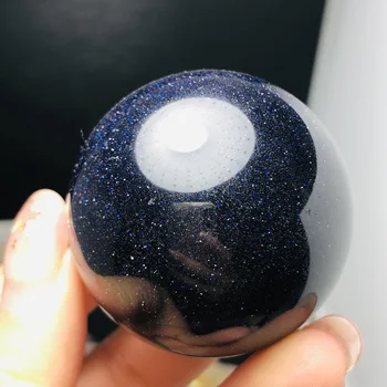 Naravna modra jinsha kristal zdravljenja žogo, meditacija doma dekoracijo 45mm