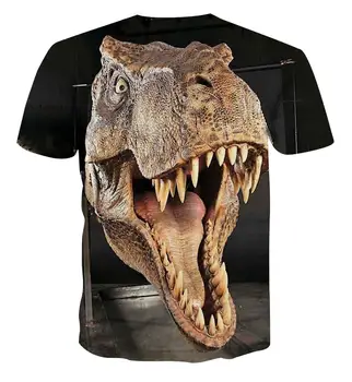 Novo Jurassic Park, Majica s kratkimi rokavi Moški Ženske 3D Natisnjeni T-shirt Priložnostne Smešno Vrhovi Jurassic Svetu Tees Otrok, Fant, Dekle Kul tshirt